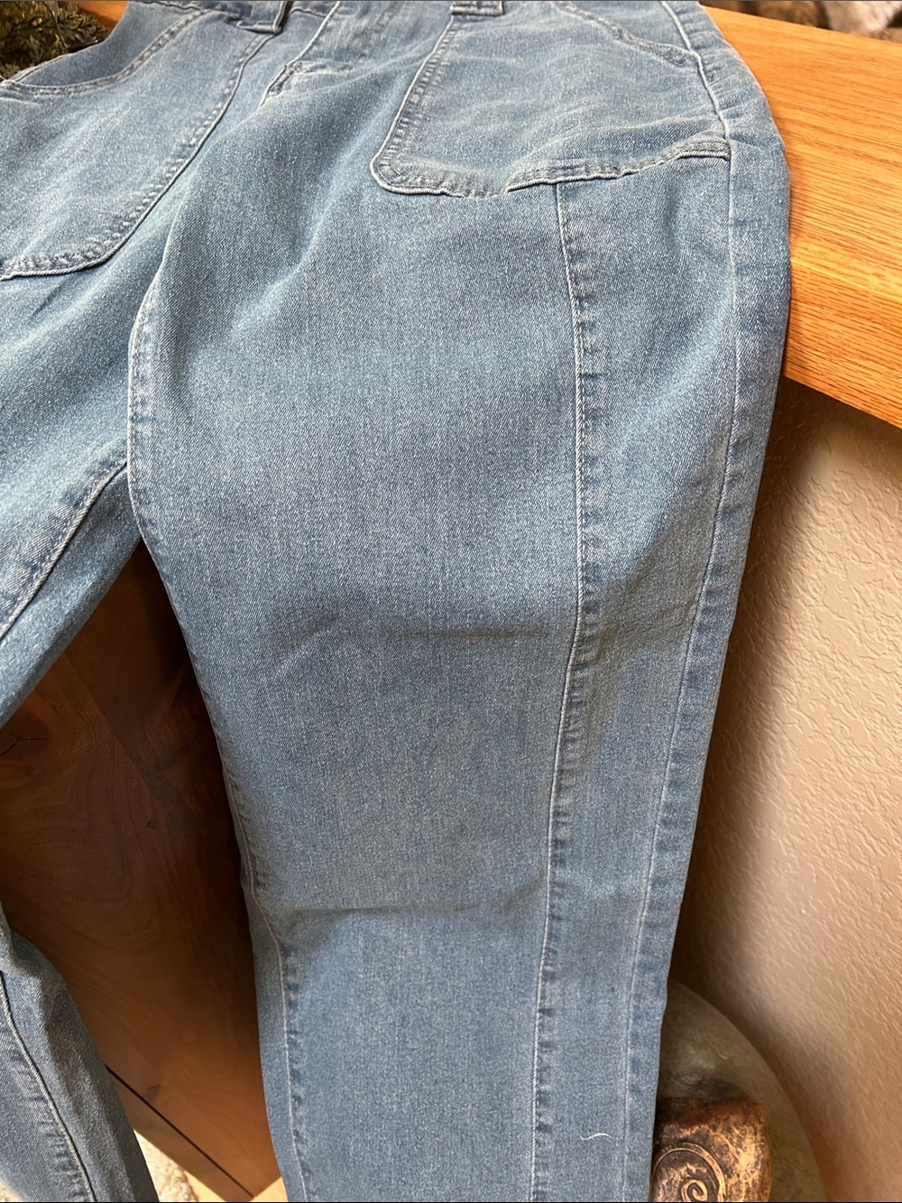 HME Makeover Essentials Light Blue Wide Leg Jeans medium or 6 NEW - Picture 7 of 11